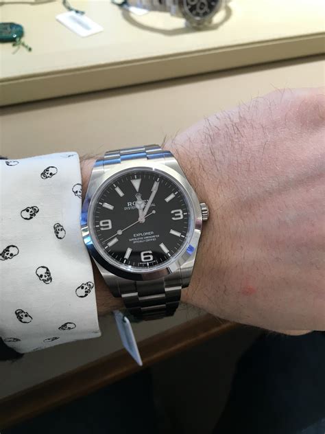 rolex explorer 39mm neu|Rolex explorer 39mm on wrist.